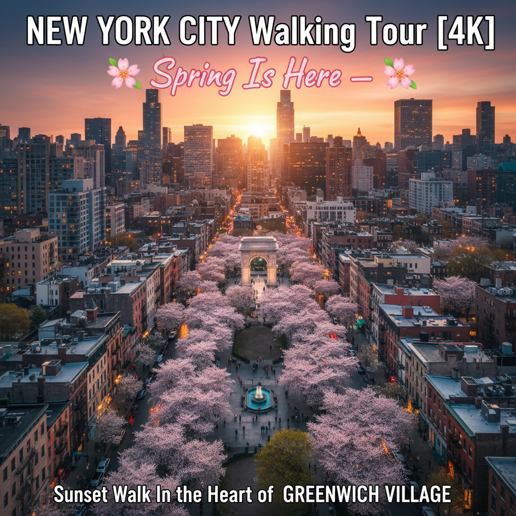 Twilight in Greenwich Village: A Springtime Walk Through Manhattan