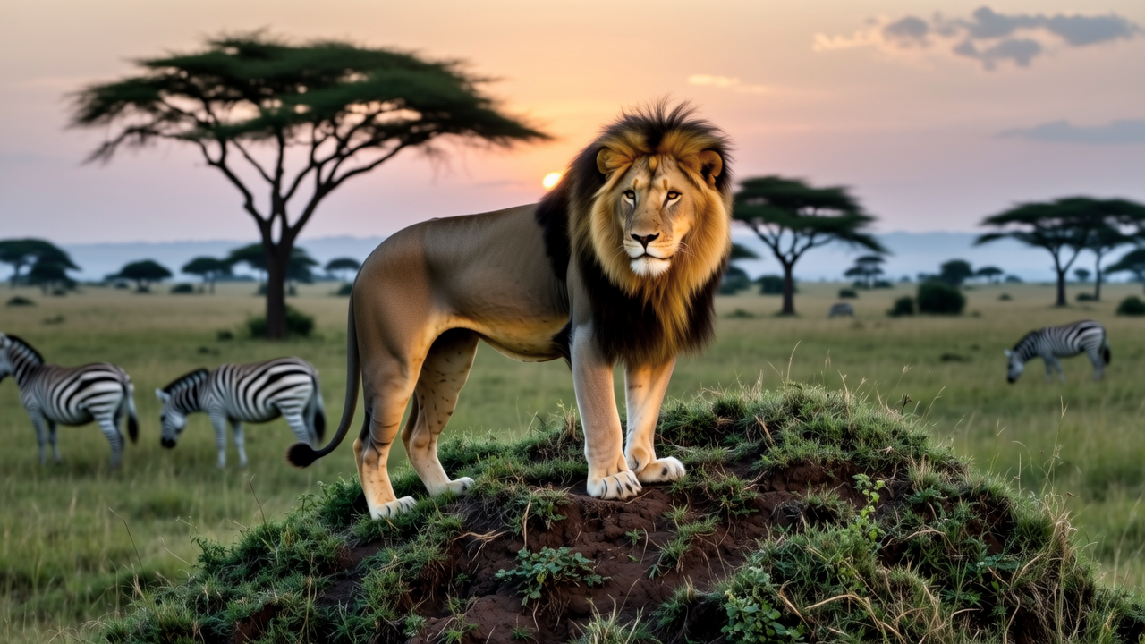 Savannah's Apex Predator: The African Lion's Reign