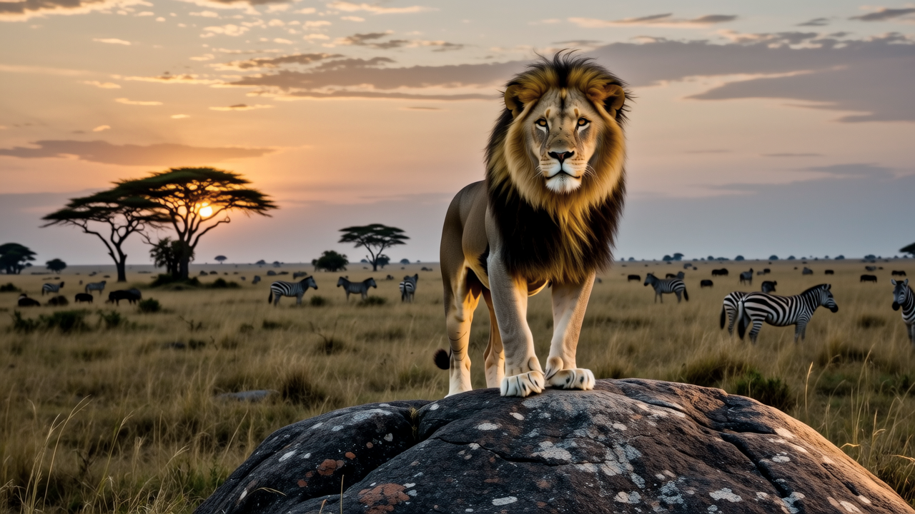 The Fierce Heart of the African Lion: A Struggle for Survival